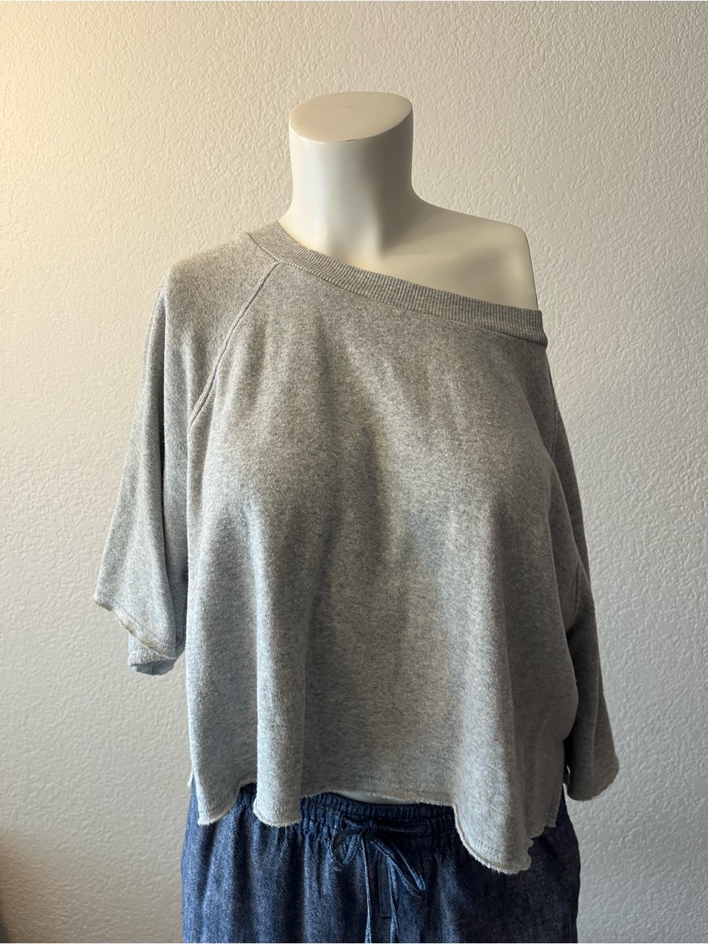 Set of 2 Colsie Relaxed Womens Sweaters - Light Gray(XS)/Periwinkle(S)